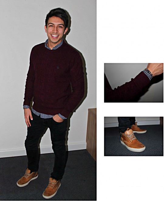 Jumper- Jack wills / Shirt- Ralph Lauren / Jeans- Abercrombie & Fitch / Shoes- Timberland