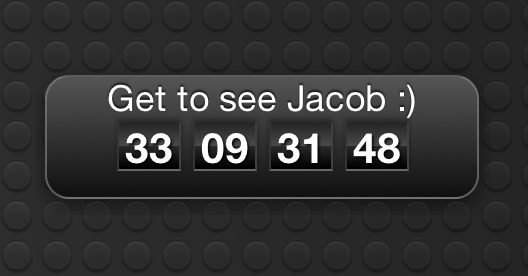 It's always a countdown till the next time.