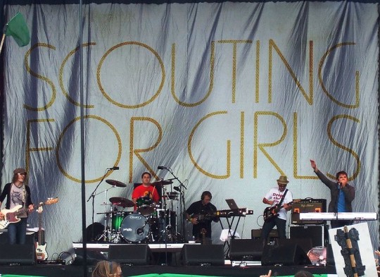 Scouting For Girls played Glastonbury in 2008