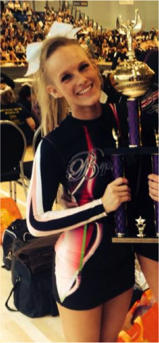 Katie, 4th year student from London studying Spanish and Business Management. Position on the squad: flyer.