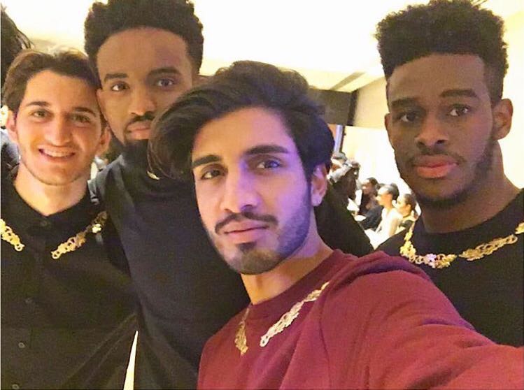 Some of the dapper young gentlemen that showed off the garments in the show.
