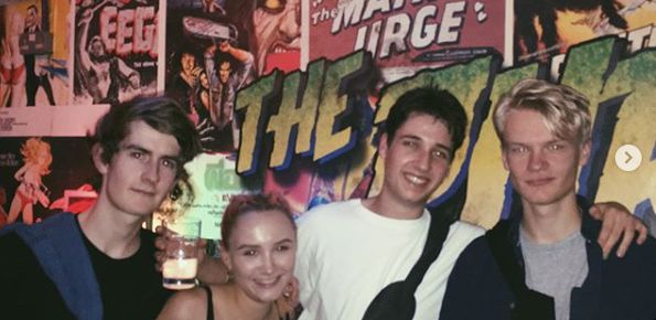 Image may contain: Drink, Beverage, Dating, Face, Apparel, Clothing, Human, Person