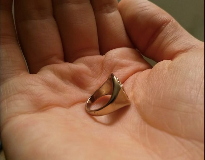 Image may contain: Finger, Silver, Jewelry, Accessory, Accessories, Person, Human
