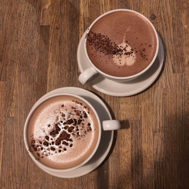 Image may contain: Sweets, Confectionery, Coffee Cup, Cocoa, Fudge, Cup, Beverage, Hot Chocolate, Drink, Food, Dessert, Chocolate