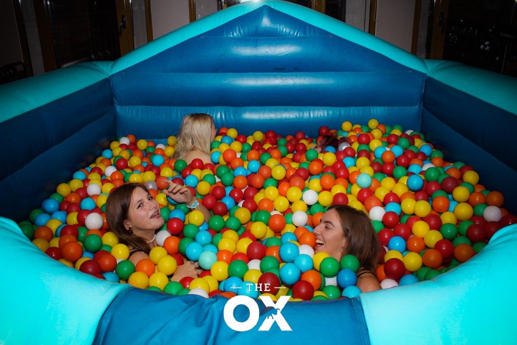 Image may contain: Inflatable, Ball, Human, Person, Sphere