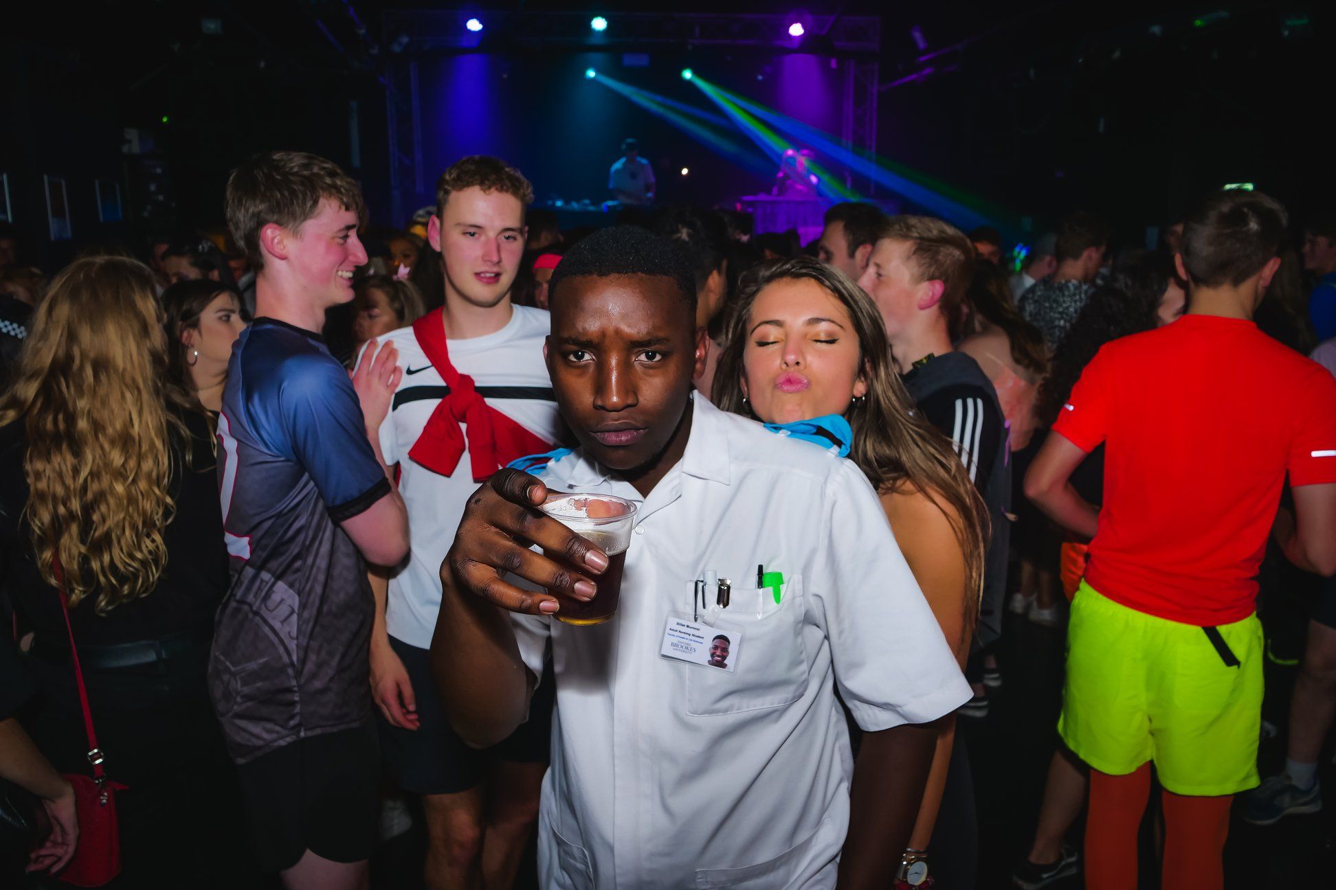 Image may contain: Disco, Night Club, Club, Night Life, Party, Human, Person