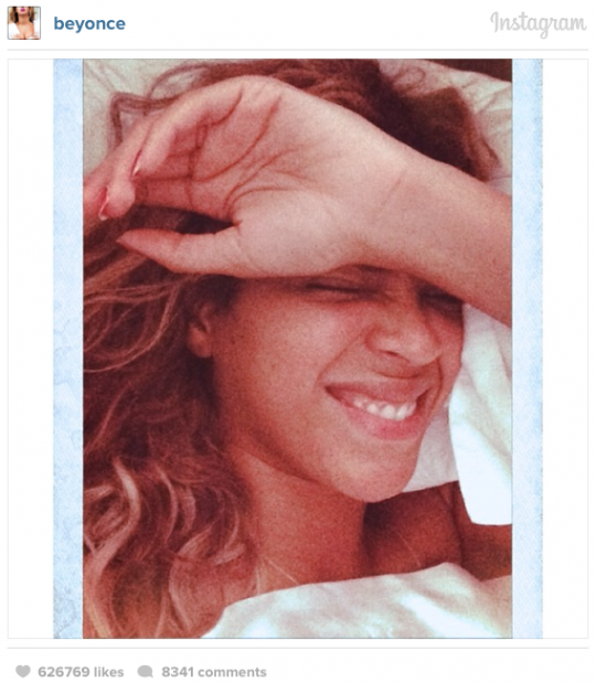 "Beyonce Wakes Up Beautiful, Just As We Suspected" was a headline in the Huffington Post this month.