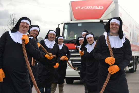 Ryman nuns pull tonnes