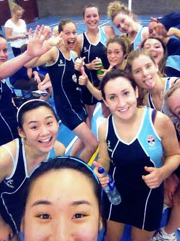 This shameless netball selfie is the proud winner of our first sports photo of the week