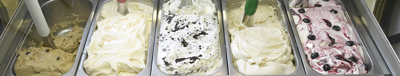 Tubs of Janetta's creamy, scrummy ice cream