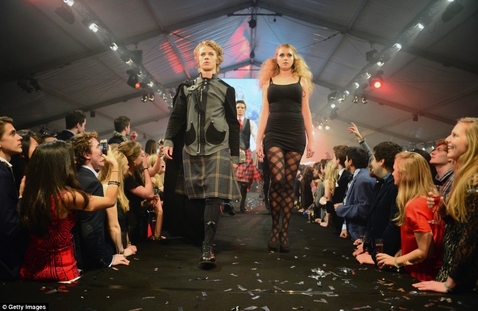 Models strutting their stuff at FS