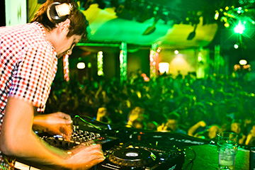 DJ at a St Andrews Bop