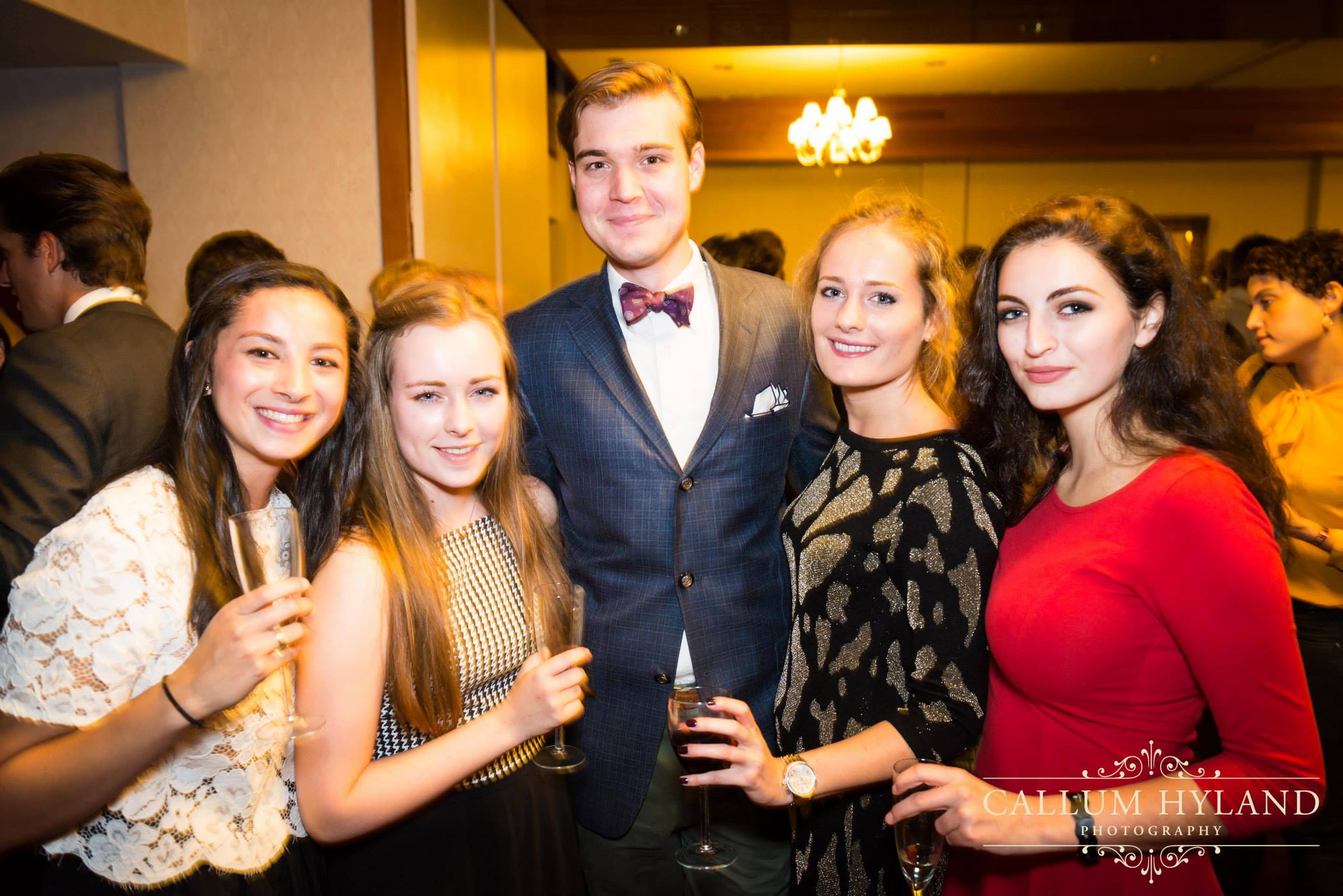 Students at Wine & Cheese's first event