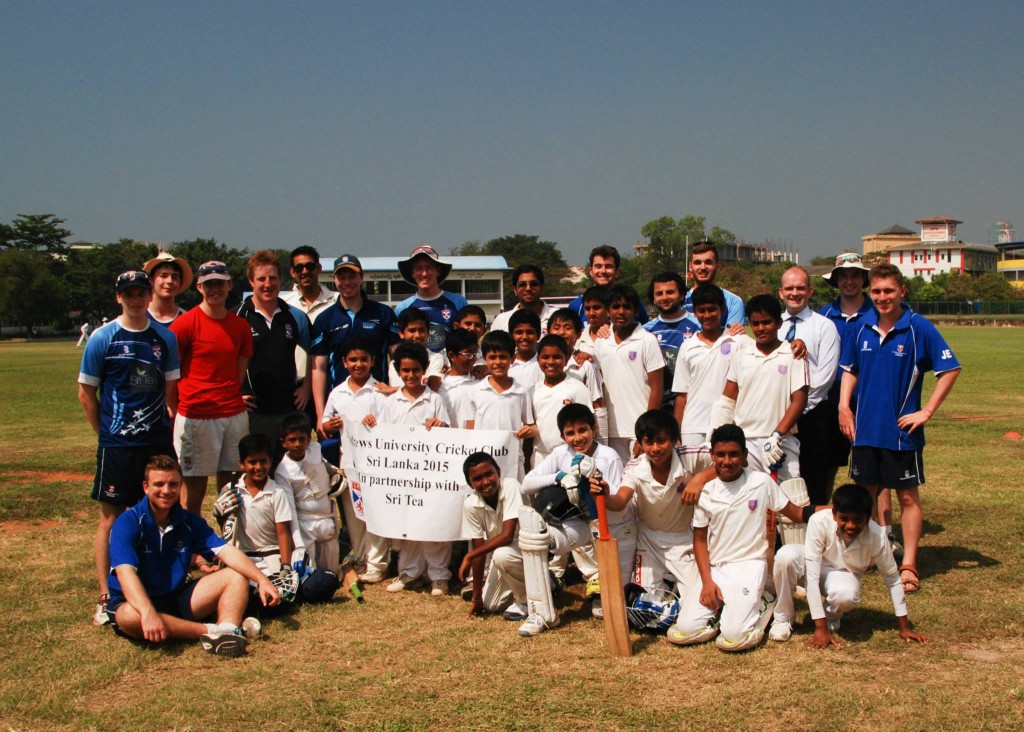 The tourist has the privilege of coaching the kids at the British School of Colombo