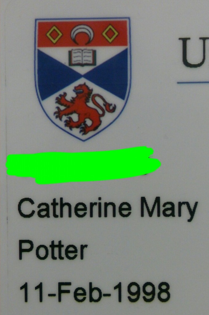 The fateful date of birth- feel free to wish me happy birthday, or alternatively laugh at my age.