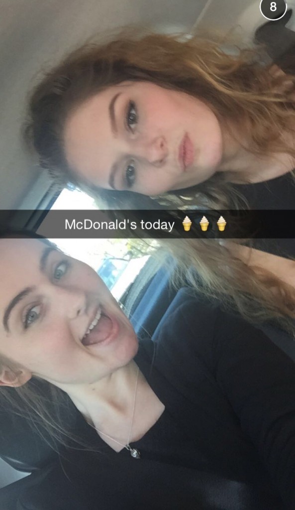 Snapchat is great for celebrating small victories, like a McChicken Sandwich and fries