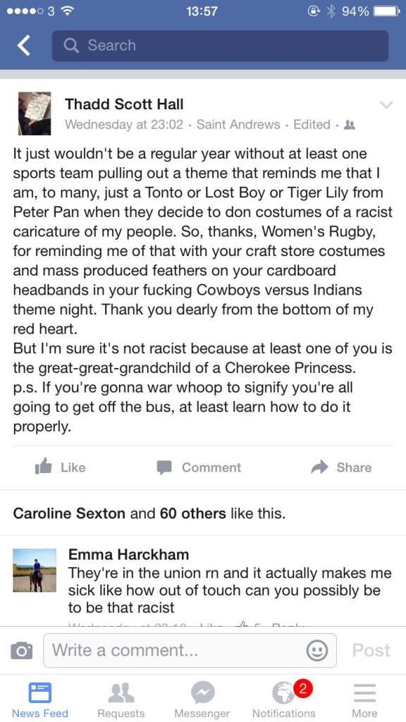 Fevered debate broke out on Facebook