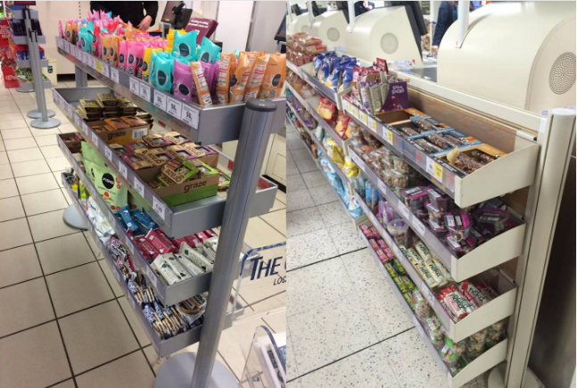 Tesco and Sainsbury's acting natural at Self-Checkout...
