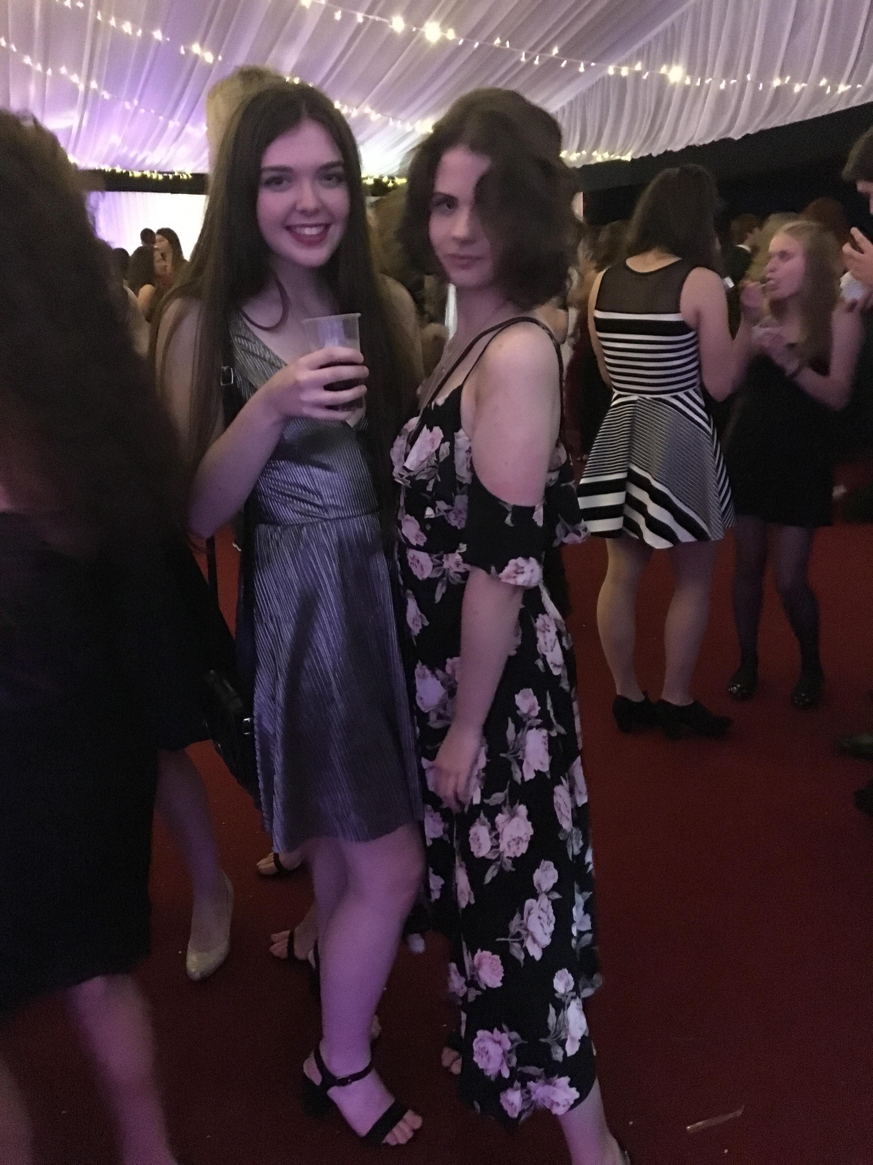 When you and your friend can't decide on how to look at the camera, but you both look good when the picture is finally taken 