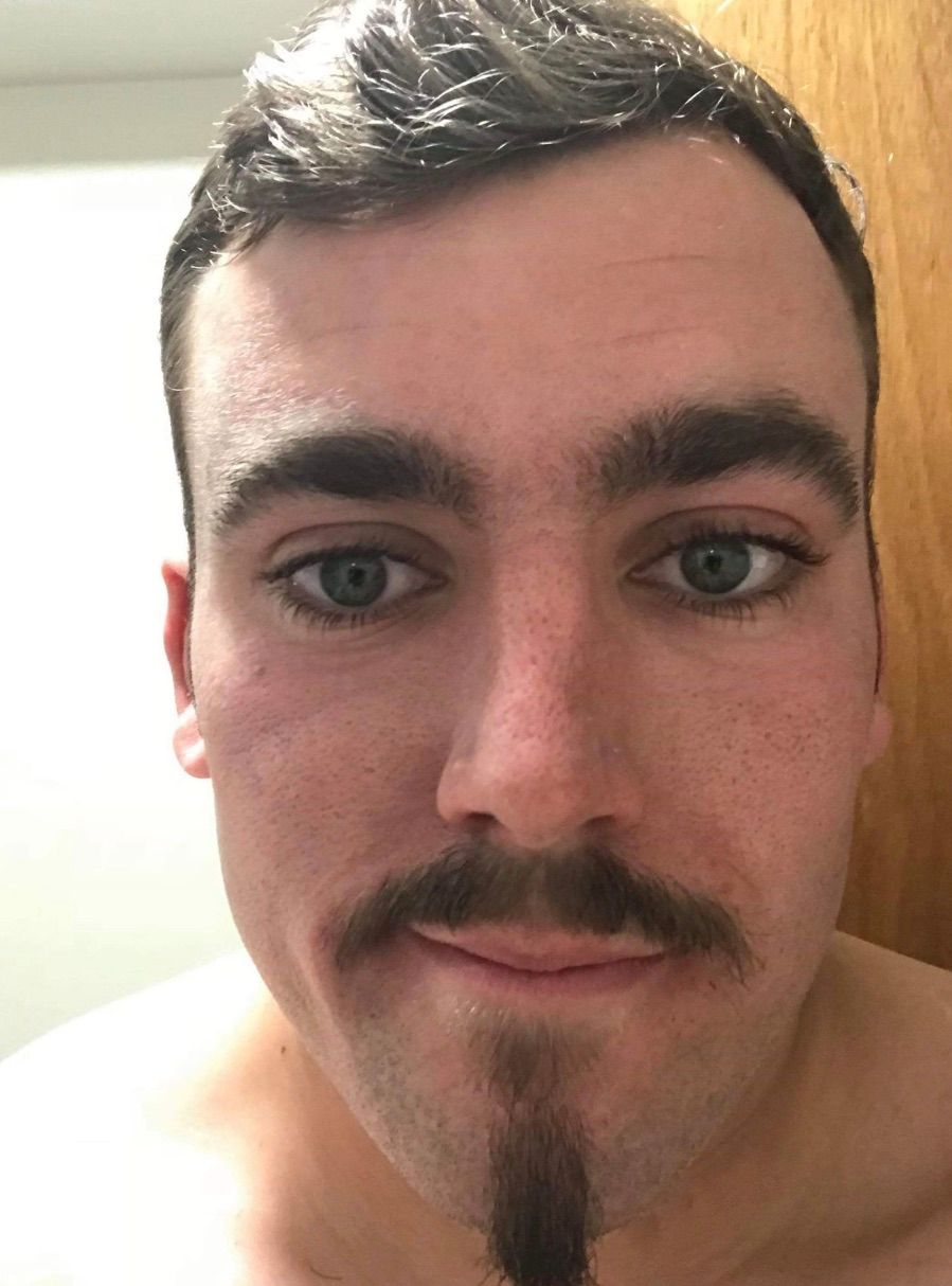 Image may contain: Photography, Portrait, Photo, Mustache, Head, Human, Face, Person