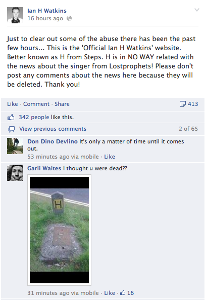 Leading to 'H" having to defend himself (shout out to the comic genius who posted the gravestone pic)