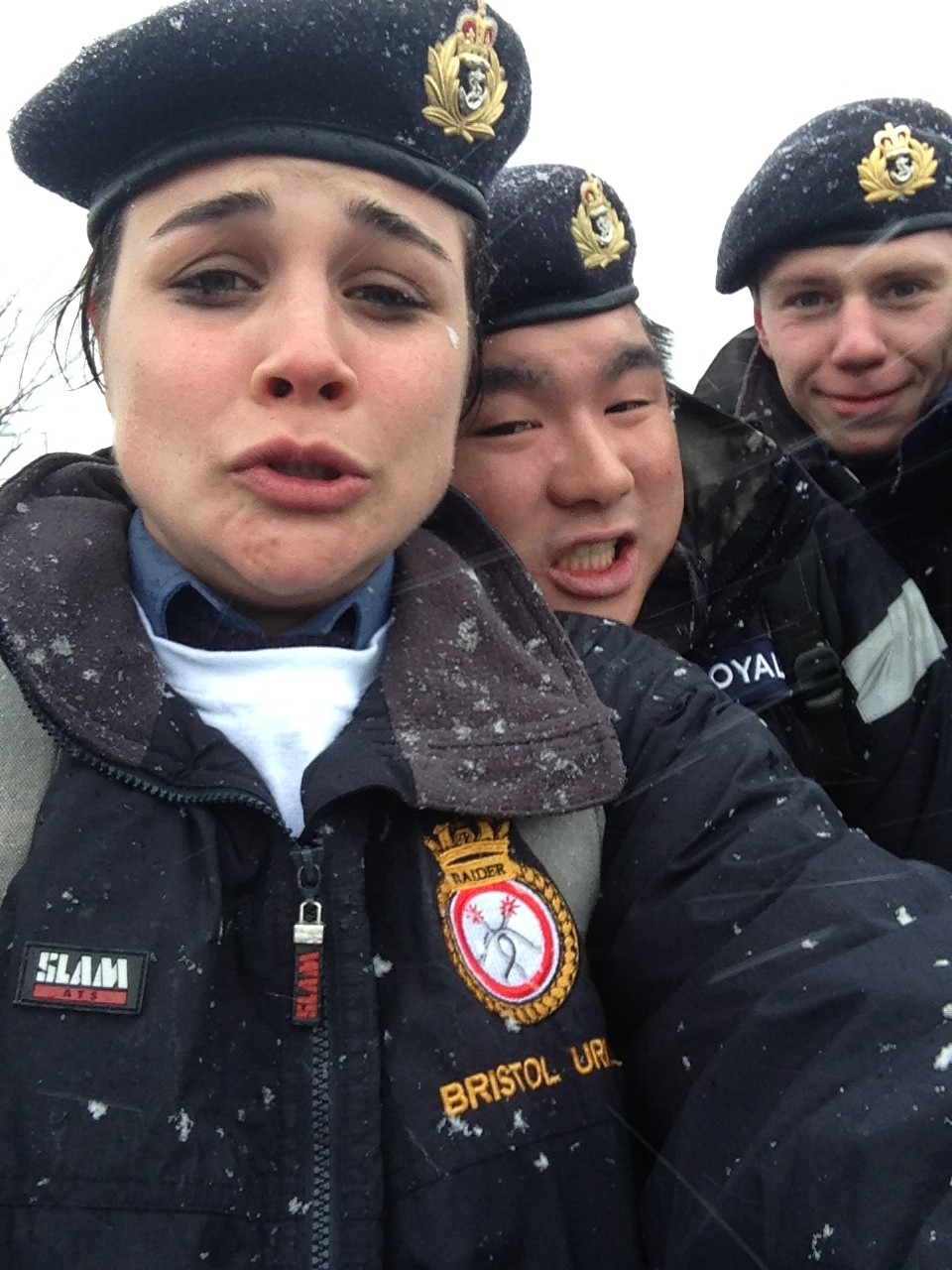 Tireless Team Battling Through Snow by Nigel Boulsfield and Elouise Kjellstad