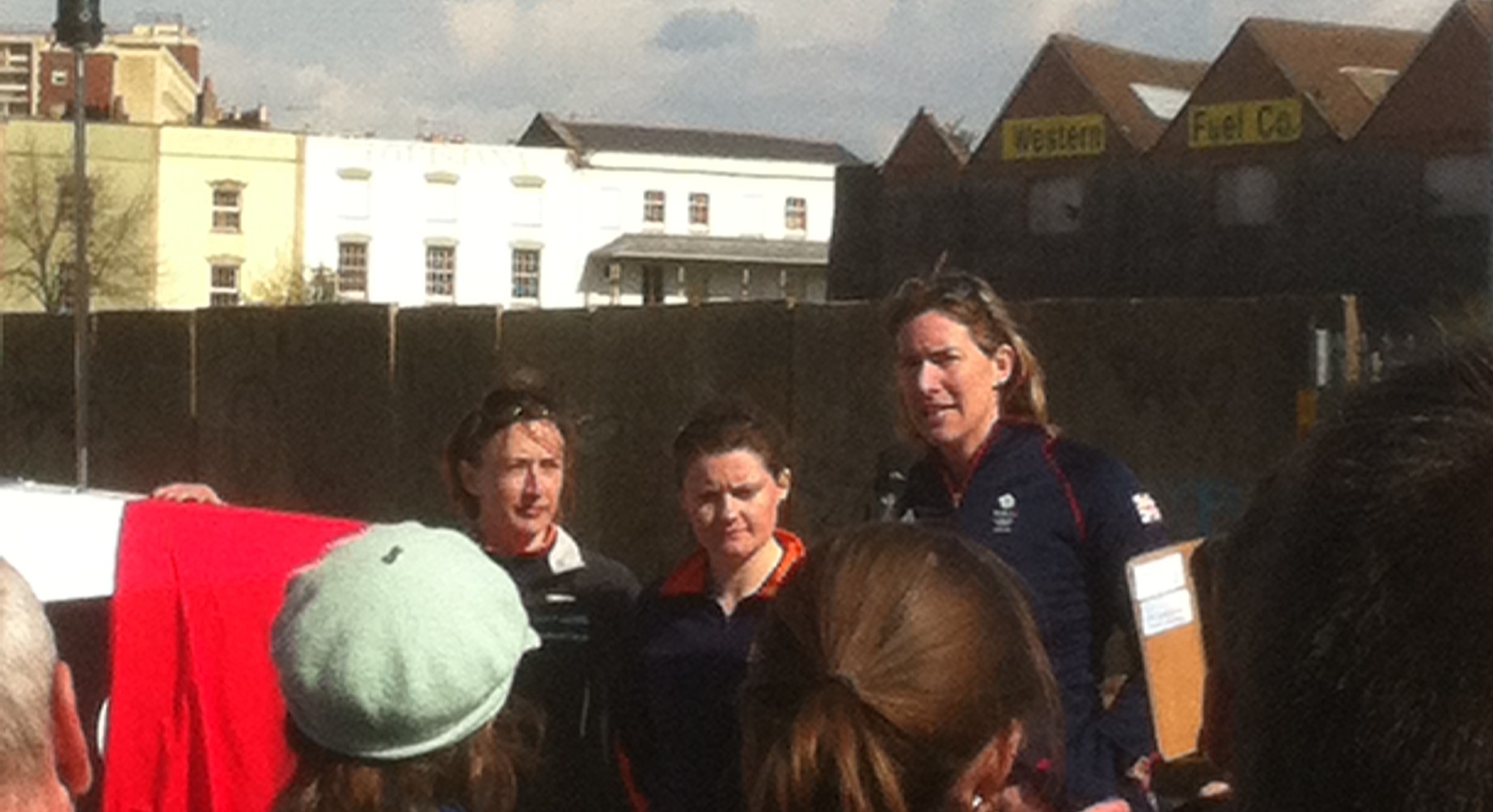 Special guest Katherine Grainger (far right) helps unveil Sedulous