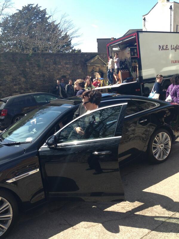Getting into a car like only a Cumberbatch can Photo: @sophie_burge