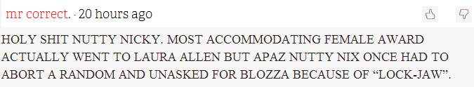 How one Tab reader reacted to the news...
