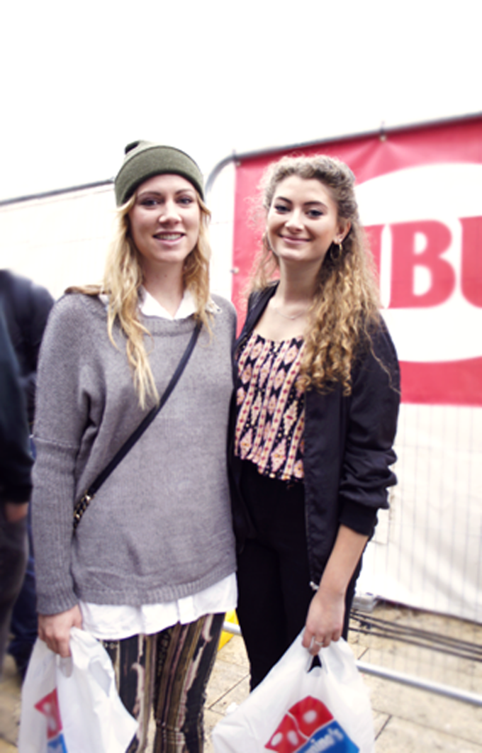 Freshers Devon from the USA (left) & Asher from York are studying Anthropology & Sociology and German & Spanish.  