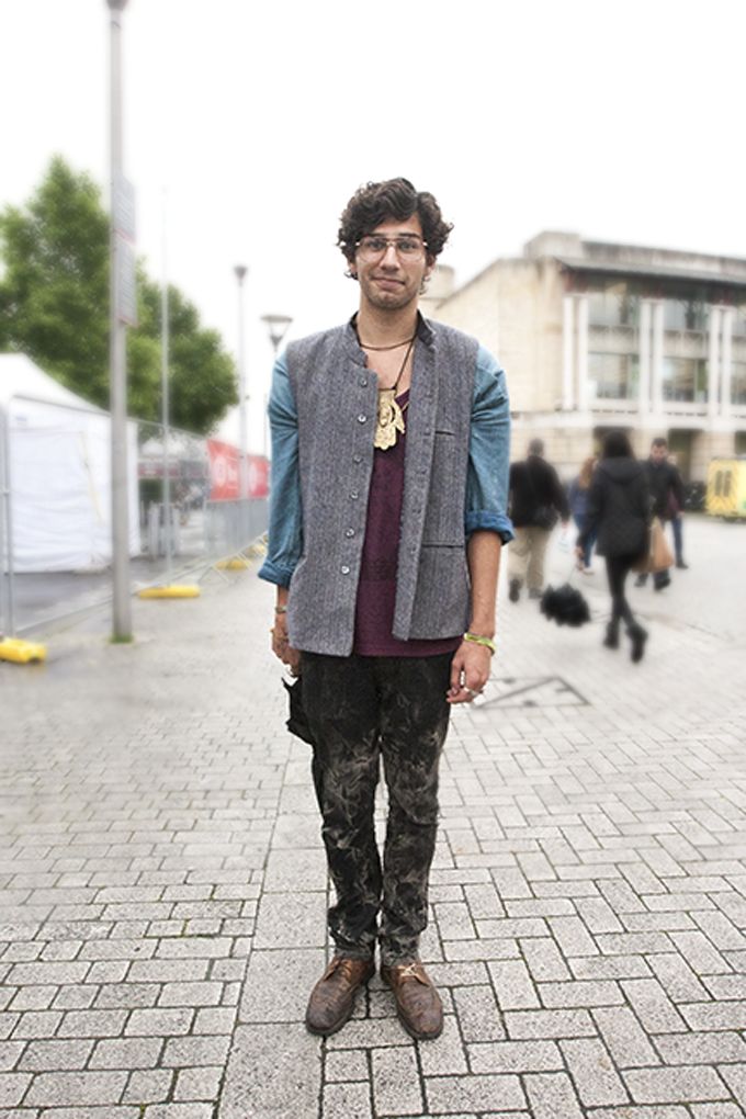 You've probably got to be this guy to pull off this look because he does it so well. But that doesn't mean you can't try.  