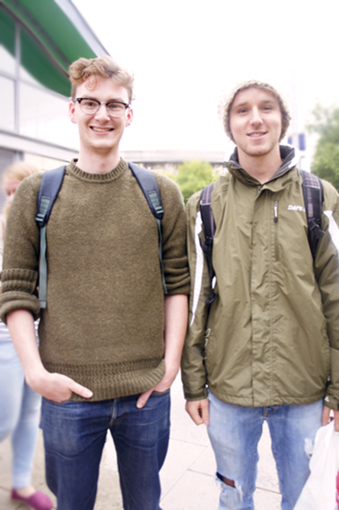 Dan (left) & Tom don't know each other but  we made things awkward by getting them to pose together.  