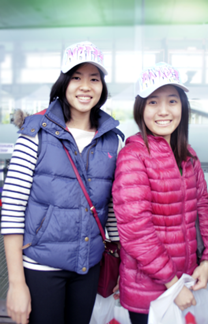 Natty (left) & Andrea are 4th year Mechanical Engineering students making the most of their last Freshers' Fair