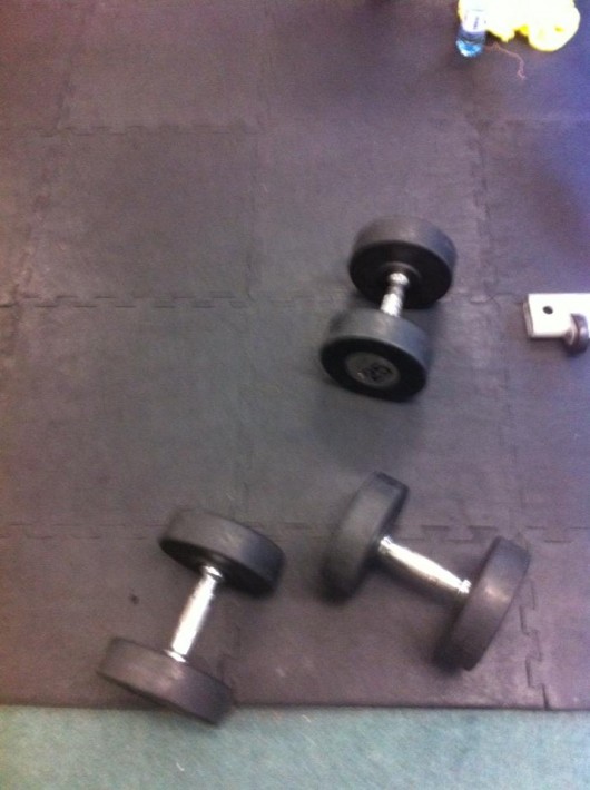 The right way to put weights back - on the floor
