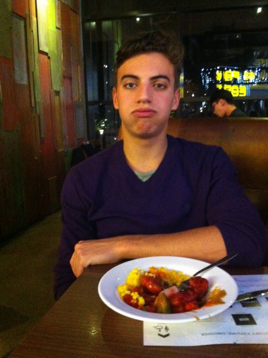 This lad has hit the wall. 