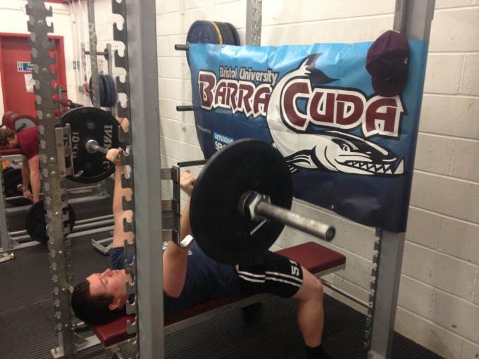 Bristol Barracuda in their Charity Liftathon 