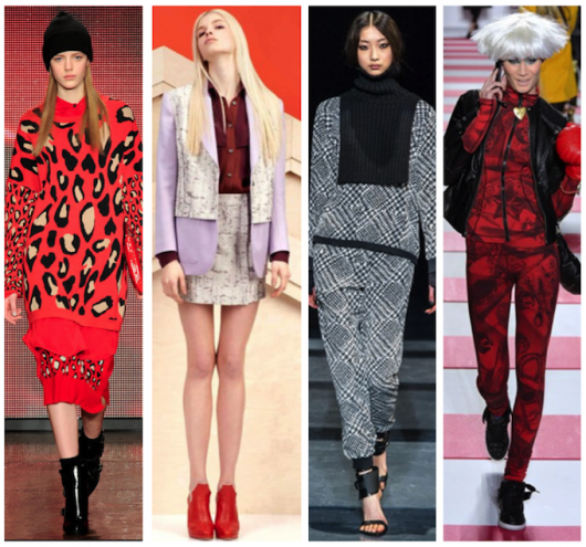 L-R: DKNY, Alexander Lewis, Betsey Johnson, Tibi