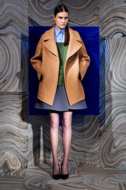 The understated camel coat never goes out of style, as seen at Behnaz Sarafpour. Photo: www.vogue.co.uk 