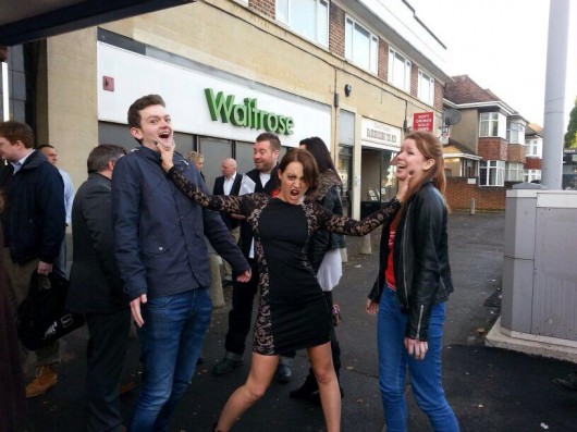 Getting attacked by one of Mr Warwick's henchwoman
