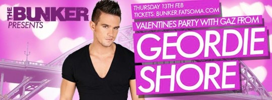 Gaz from Geordie Shore: a miserable sod.