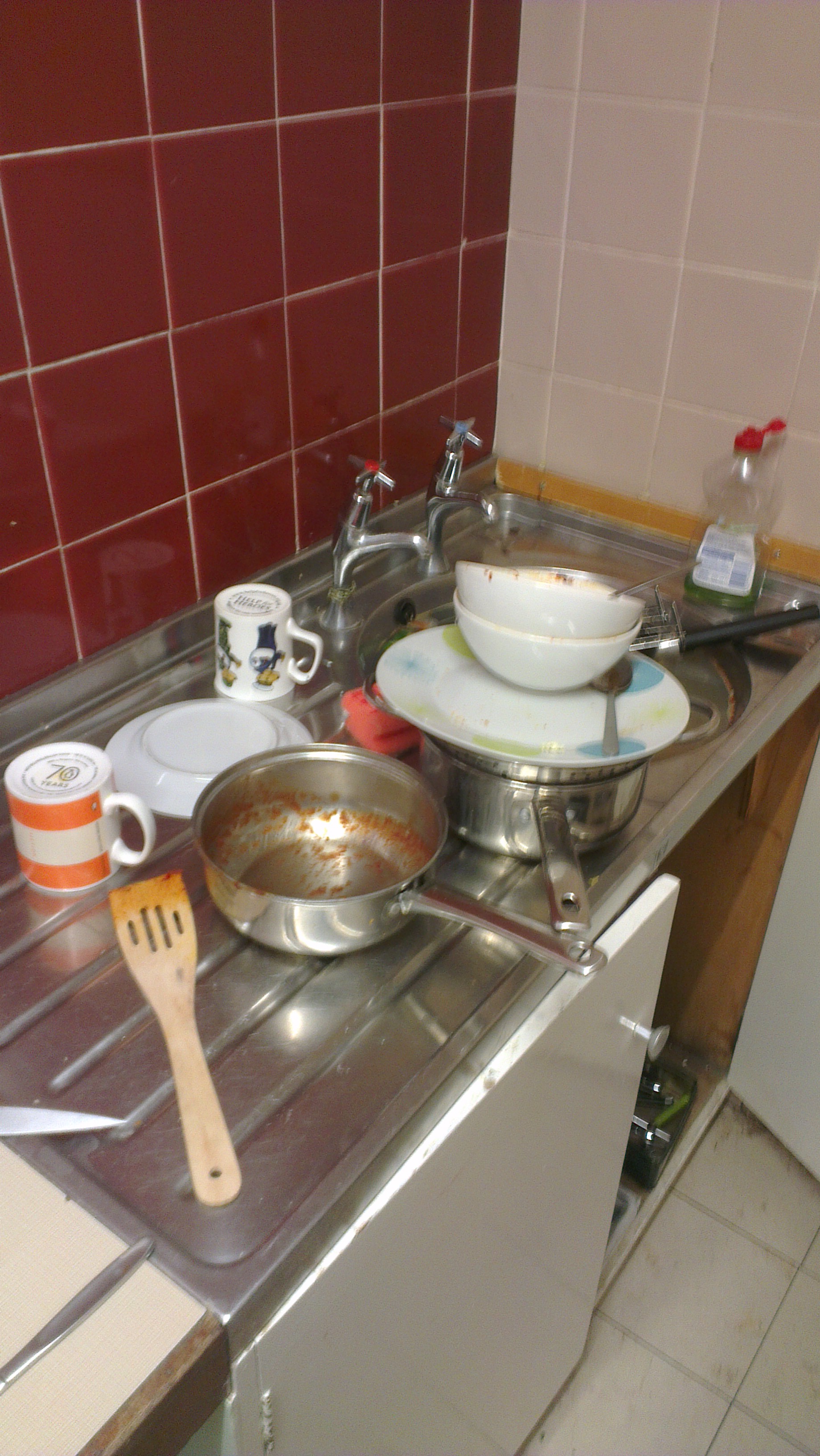 Not the ideal Kitchen to wake up to
