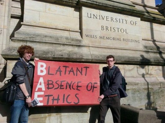 ...Just maybe not at BAE Systems, unless you want protesters following you around