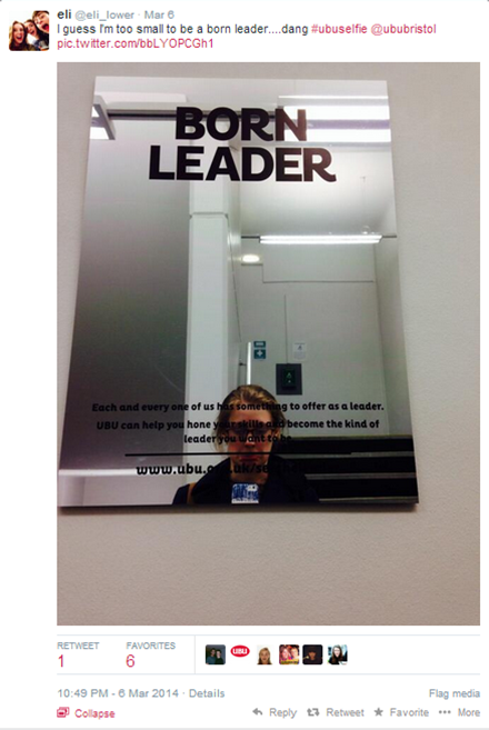 Eli Lower's winning selfie, chosen 'at random'