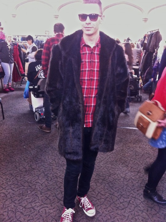 Admirers of Jason's fur coat would find no shortage of similar styles at the fair