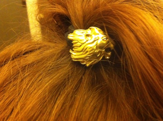 Opt for a fierce hair tie to tame your mane, like this &OtherStories number from their A/W 13 collection.