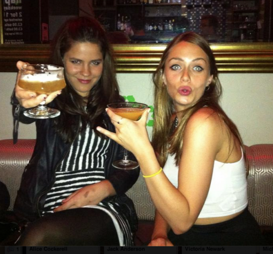 Become a female Gatsby: Isobel (left) reckons paying for drinks gives girls power