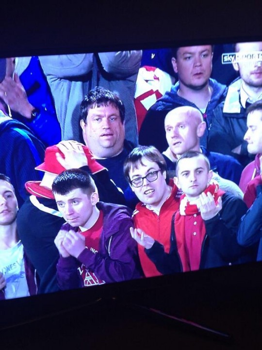 Football fans.