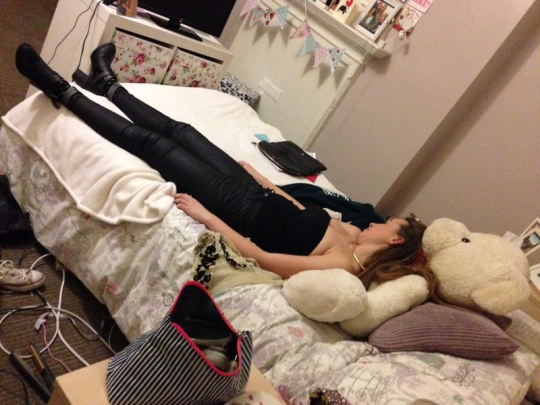 How she looked in the morning
