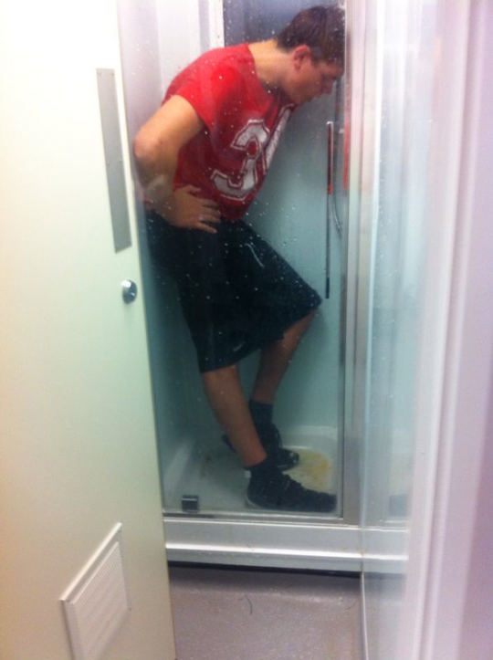 Chunder shower anyone?