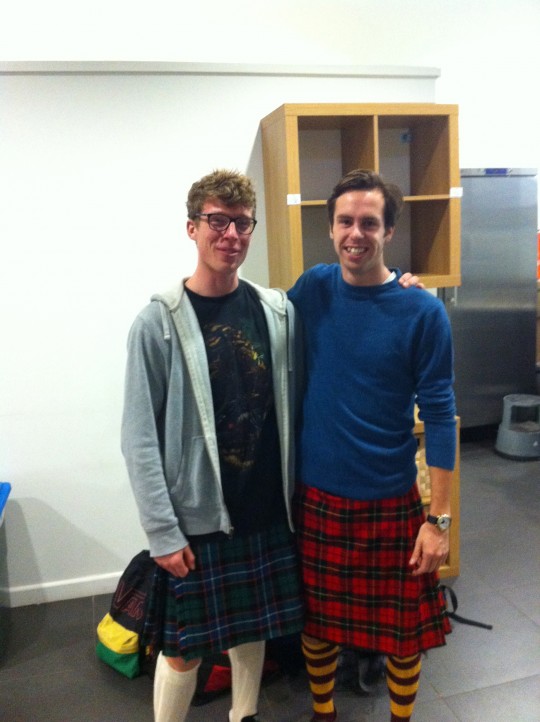 The lads didn't fancy getting their arses out in true Braveheart style. 